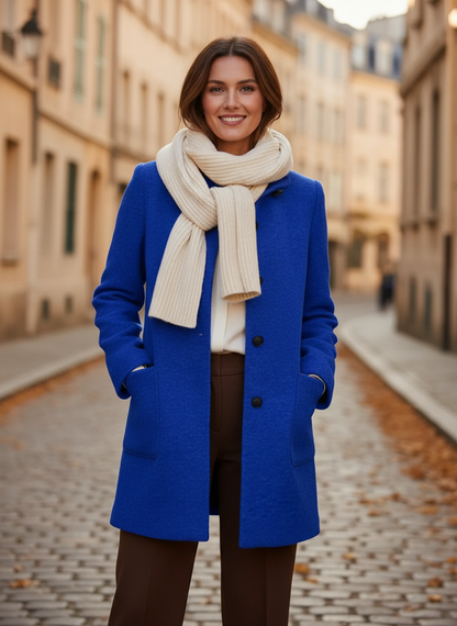 Damen Mid-Length Herbst-Wintermantel