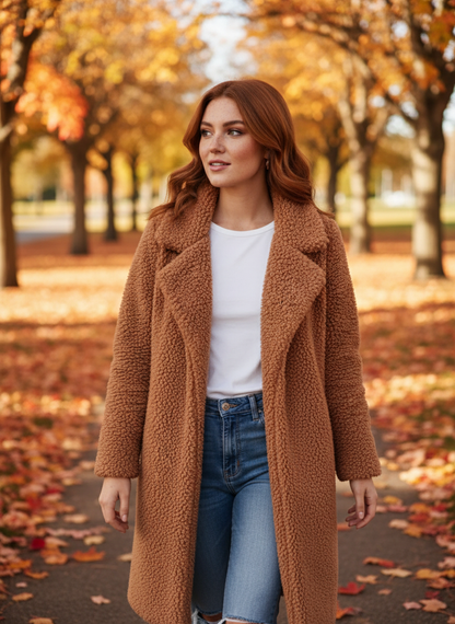 Oversized Teddy Wintermantel für Damen