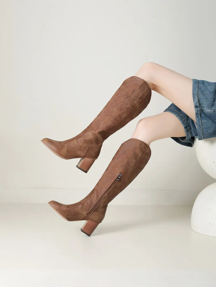 Damen Stiefel im Western-Stil mit Komfort 3