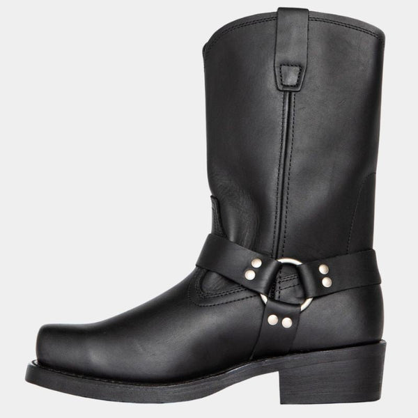 Damen Vintage Western Cowboystiefel mit quadratischer Spitze 0