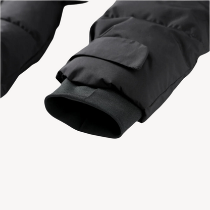 Damen Schwarze Pufferjacke – Mit Gürtel, Wasserabweisend, Isoliert